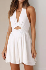 Cutout Halter Neck Mini Dress