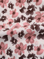 Floral Print Tie Neck Ruffle Blouse