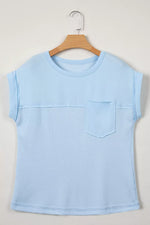 Waffle Knit Pocket T-Shirt