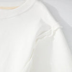 Exposed Seam High-Low Long Sleeve Sweatshirt