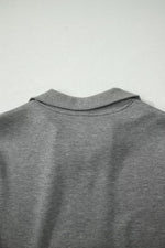 Half Zip Polo Tee Casual Pant Set