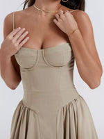 Sweetheart Neck Midi Cami Dress