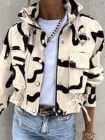 Snap Down Cropped Jacket