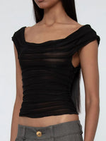 Ruched Solid Tank