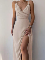 Slit Spaghetti Strap Maxi Dress