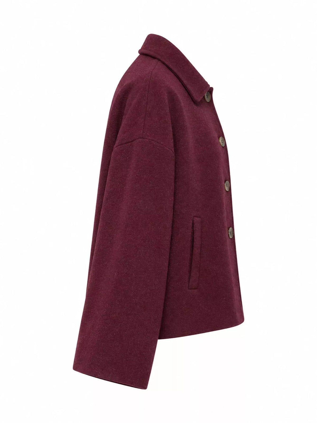 Button-Up Dropped Shoulder Outerwear