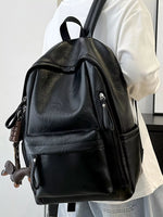 Leather Texture Backpack Bag