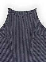 Striped Sleeveless Top and Wide-Leg Pants Set