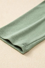 Texture Round Neck Long Sleeve T-Shirt