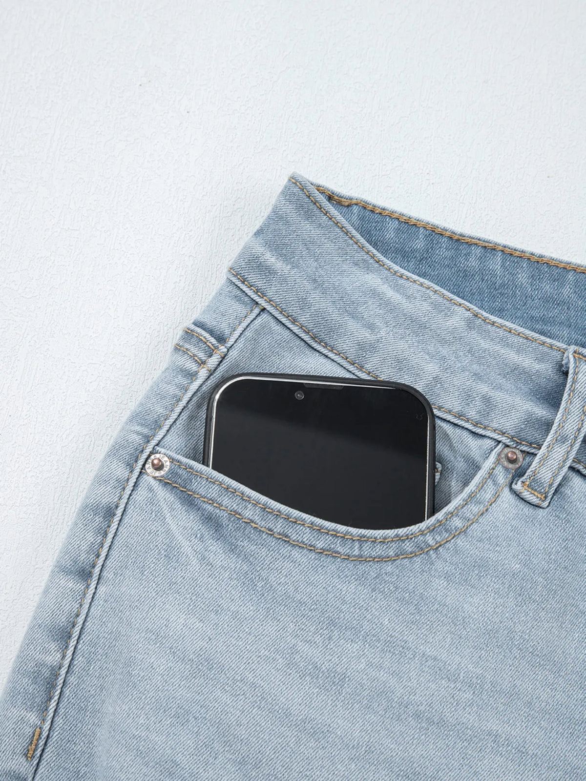 Mid Rise Ankle-Length Distressed Skinny Jeans