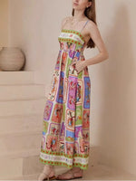 Printed Square Neck Cami Dress