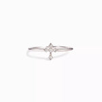 925 Sterling Silver Zircon Cross Ring