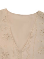 Eyelet Open Front Vest