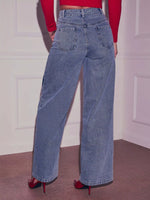 Heart High Waist Wide Leg Jeans