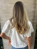 Plus Size Lace Detail Round Neck T-Shirt