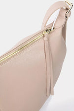 Fame Leather Semi Circle Shoulder Bag