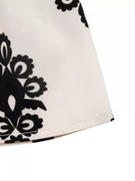 Smocked Waist Printed Shorts