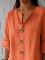 Casual Loose Button-Down Shirt