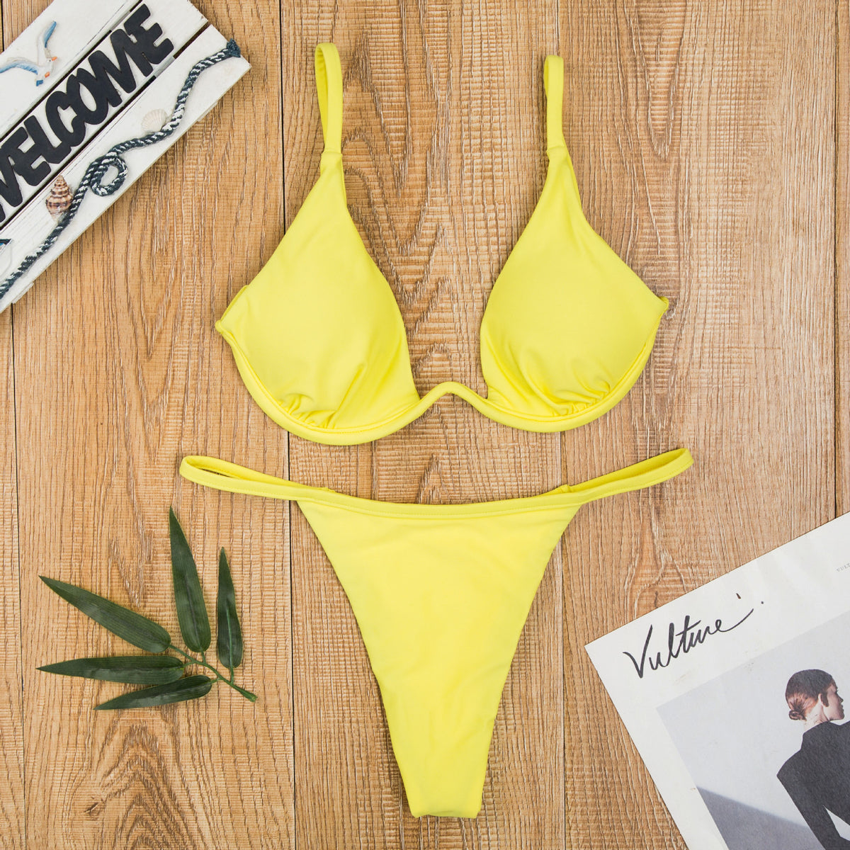 Sexy Push Up Underwired V-bar Bikini Women Swimsuit Female Swimwear Two-pieces Bikini set Micro Thong Bathing Suit Swim Lady