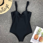 Sexy Underwired Bra Cup One Piece Swimsuit Women Swimwear Female Monokini Push Up Bather Bathing Suit Swim Wear Sexy Bodysuit