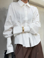 Button Up Cuff Detail Shirt