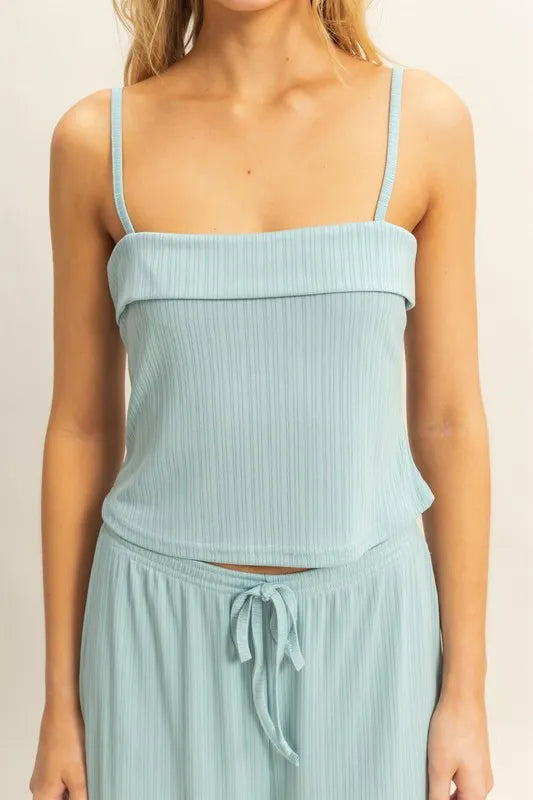 HYFVE Rib Knit Cami Top and Pants Set
