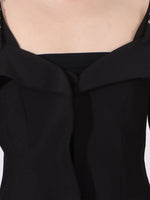 Ruffled Cold Shoulder Long Sleeve Outerwear