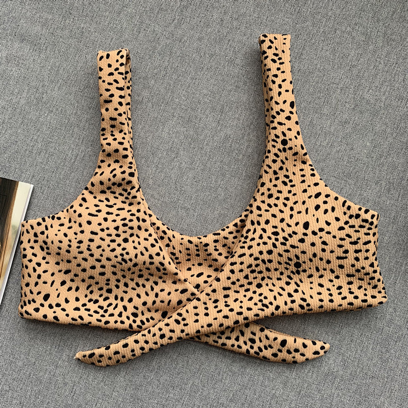 V-Bar Underwired Polka Dot Bikini 2025 Women Swimsuit Female Swimwear Two Pieces Bikini Set Ribbed High Cut Bathing Suit Swim