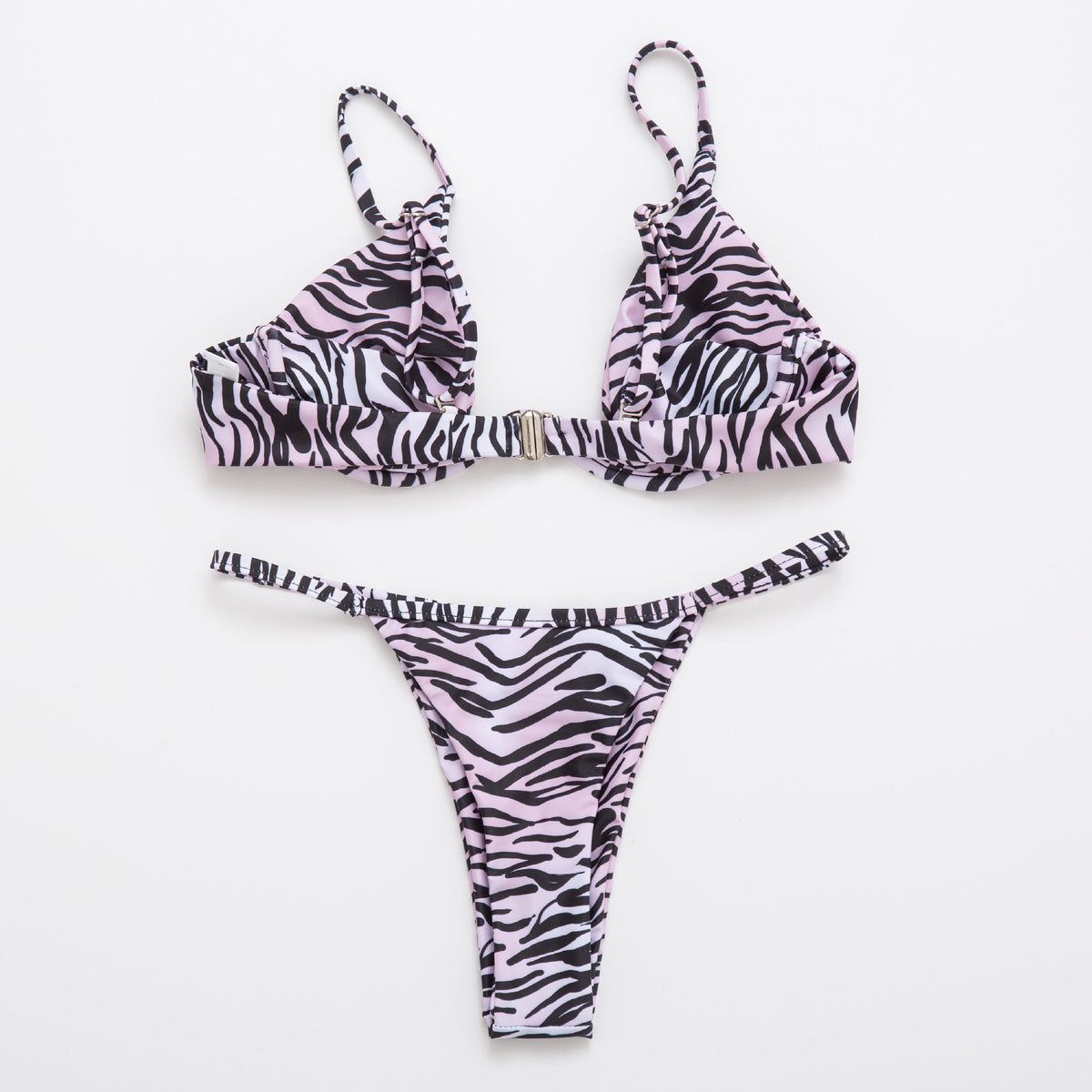 Sexy Push Up Underwired V-bar Bikini Women Swimsuit Female Swimwear Two-pieces Bikini set Micro Thong Bathing Suit Swim Lady