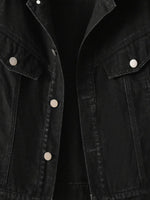 Button Up Long Sleeve Denim Jacket