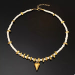 Pearl & Heart Pendant Necklace