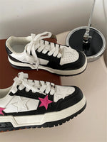 Star Pattern Lace Up Sneakers
