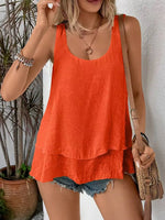 Wide Strap Layered Tank