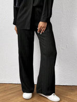 Button Up Long Sleeve Shirt and Pants Set