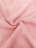 One-Shoulder Ribbed Knit Top with Relaxed Fit