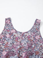 Floral Print Button Front Tank Top