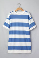 Casual Striped T-Shirt Dress