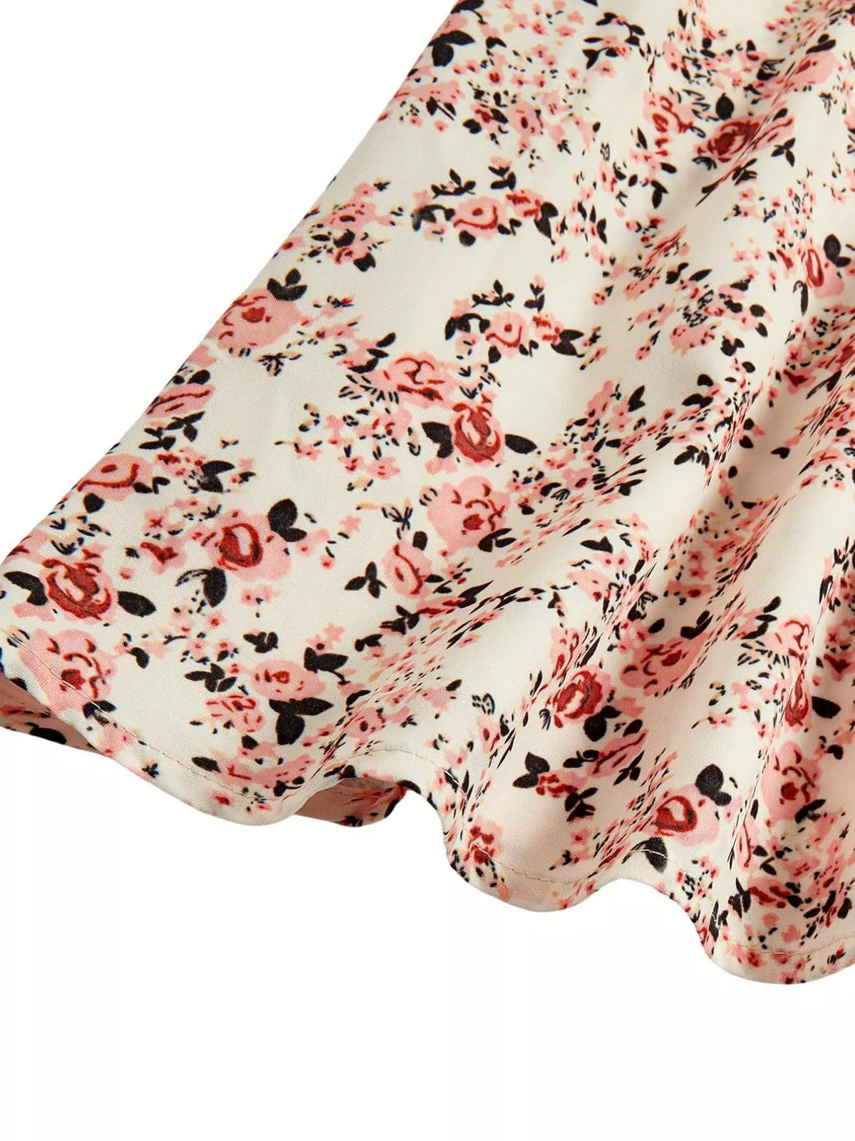 Floral Print Tie Strap Mini Dress