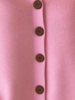 Full Size Button-Front V-Neck Cardigan Plus Size
