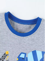 Children's Construction Vehicle Tee and Shorts Set