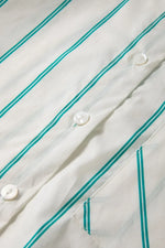St Patricks Striped Wide Short Sleeve Shift Mini Shirt Dress
