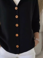 Full Size Hooded Button-Down Knit Cardigan Plus Size