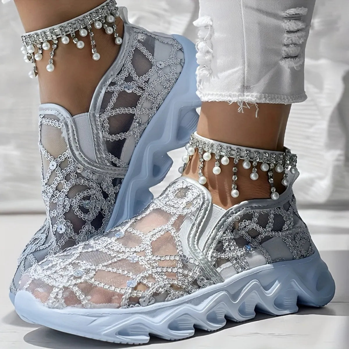 Breathable Mesh Platform Athletics