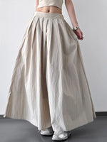 Pleated Maxi Skirt