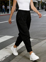 Plus Size Casual Elastic Waist Harem Pants