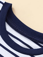 Children's Striped Truck Graphic Crew Neck T-Shirt