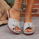 Open Toe Block Heels Sandals