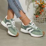 Round Toe Lace Up Sneakers
