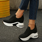 Breathable Mesh Platform Sneakers