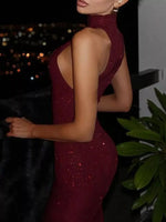 Sequin Sleeveless Maxi Dress